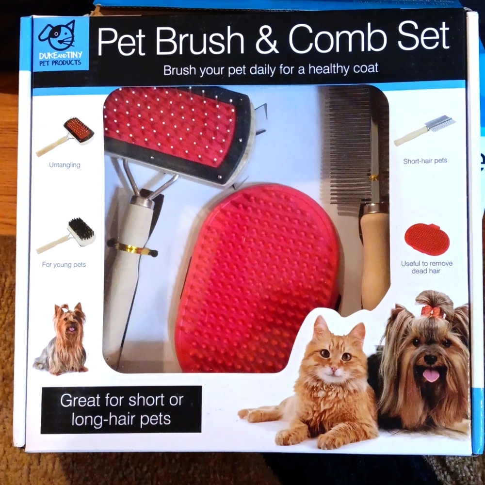 Pet Brush and comb set